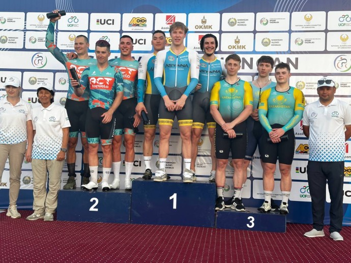 Серебро в командном спринте у Topvelo - ART Cycling team на "Silk Way Namangan"